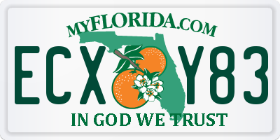 FL license plate ECXY83