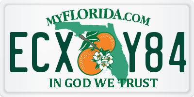 FL license plate ECXY84