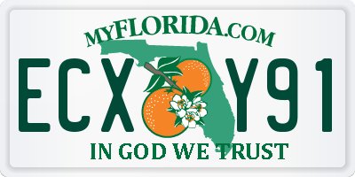 FL license plate ECXY91
