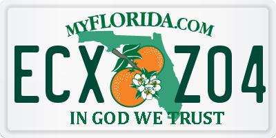 FL license plate ECXZ04