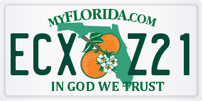 FL license plate ECXZ21