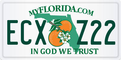 FL license plate ECXZ22