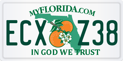 FL license plate ECXZ38