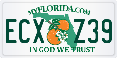 FL license plate ECXZ39