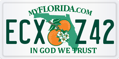 FL license plate ECXZ42