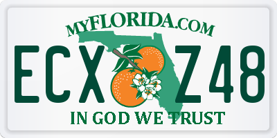 FL license plate ECXZ48