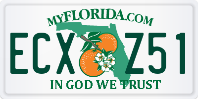 FL license plate ECXZ51