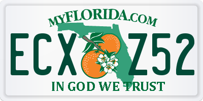 FL license plate ECXZ52