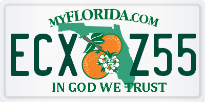 FL license plate ECXZ55