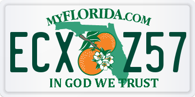 FL license plate ECXZ57