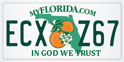FL license plate ECXZ67