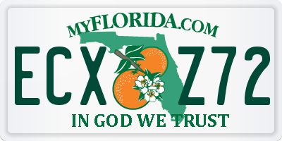 FL license plate ECXZ72