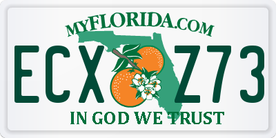 FL license plate ECXZ73
