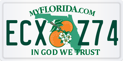 FL license plate ECXZ74