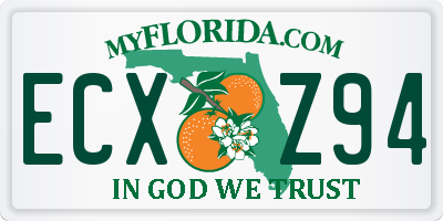 FL license plate ECXZ94
