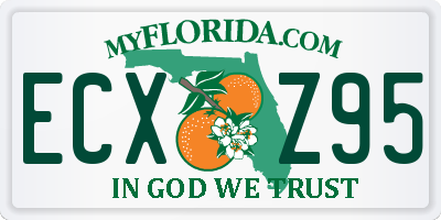 FL license plate ECXZ95