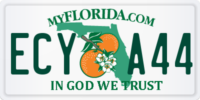 FL license plate ECYA44