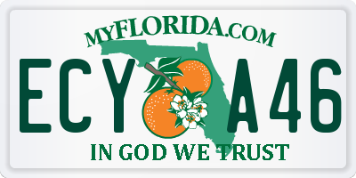 FL license plate ECYA46