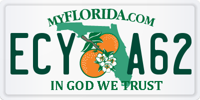 FL license plate ECYA62