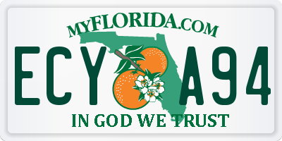 FL license plate ECYA94