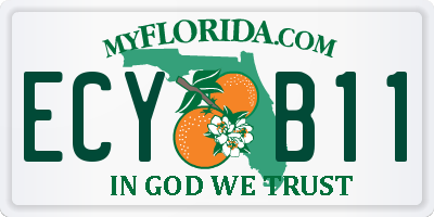 FL license plate ECYB11