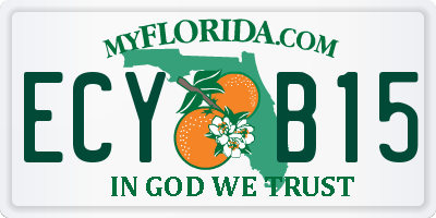 FL license plate ECYB15