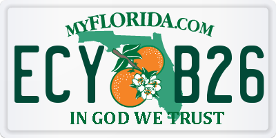 FL license plate ECYB26