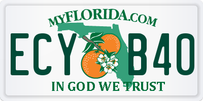 FL license plate ECYB40