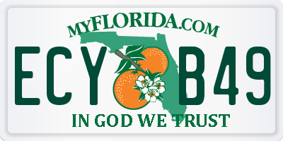 FL license plate ECYB49