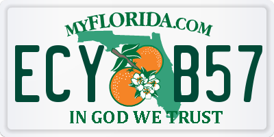 FL license plate ECYB57