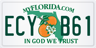 FL license plate ECYB61