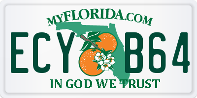 FL license plate ECYB64