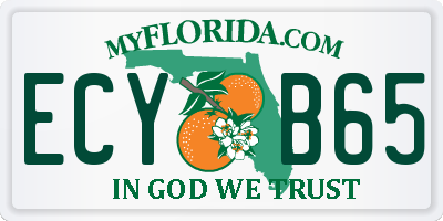 FL license plate ECYB65