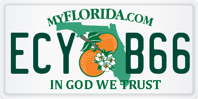 FL license plate ECYB66