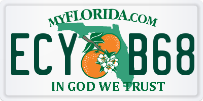 FL license plate ECYB68