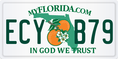 FL license plate ECYB79