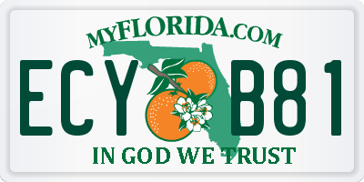 FL license plate ECYB81