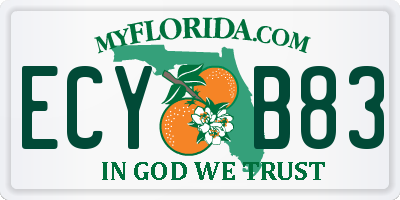 FL license plate ECYB83