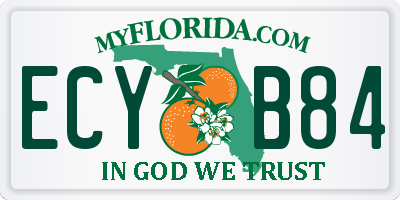 FL license plate ECYB84