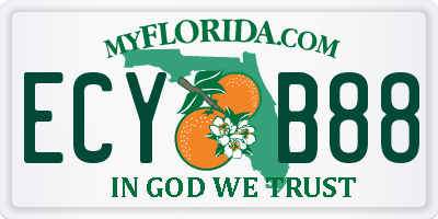 FL license plate ECYB88