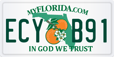 FL license plate ECYB91