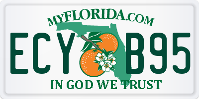 FL license plate ECYB95