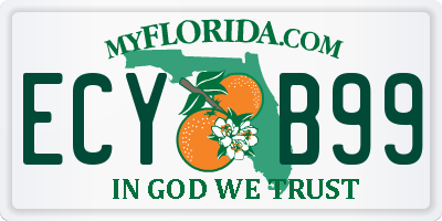 FL license plate ECYB99