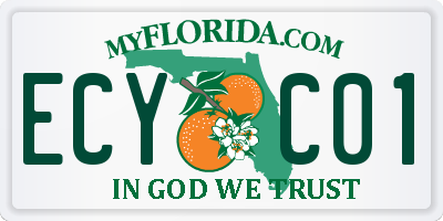 FL license plate ECYC01