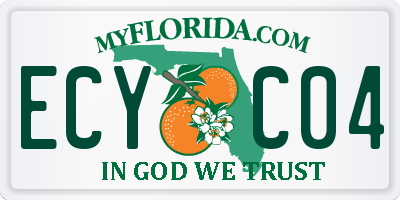 FL license plate ECYC04