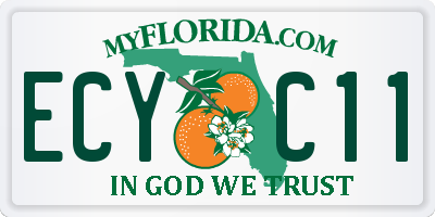 FL license plate ECYC11