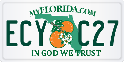 FL license plate ECYC27