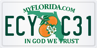 FL license plate ECYC31