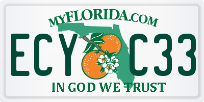 FL license plate ECYC33