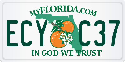 FL license plate ECYC37